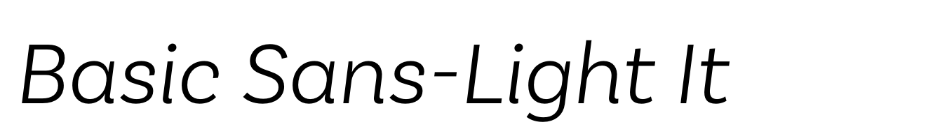 Basic Sans-Light It